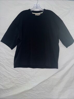 Amongst Others Black Crewneck Boxy Tee
